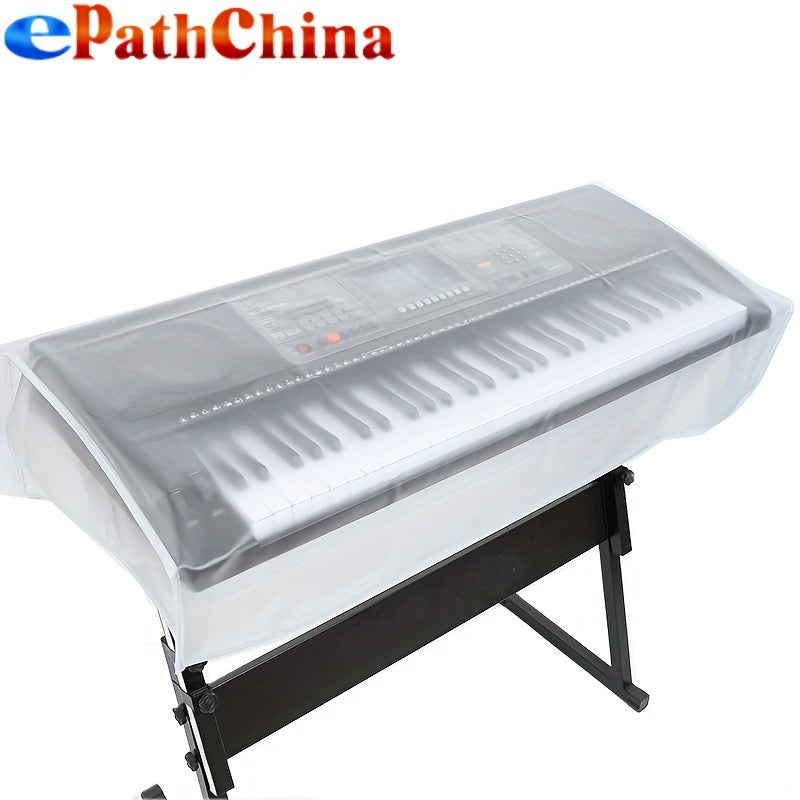 Transparent Piano Dust Cover for 61/88 Keys Moisture-Proof Washable Durable