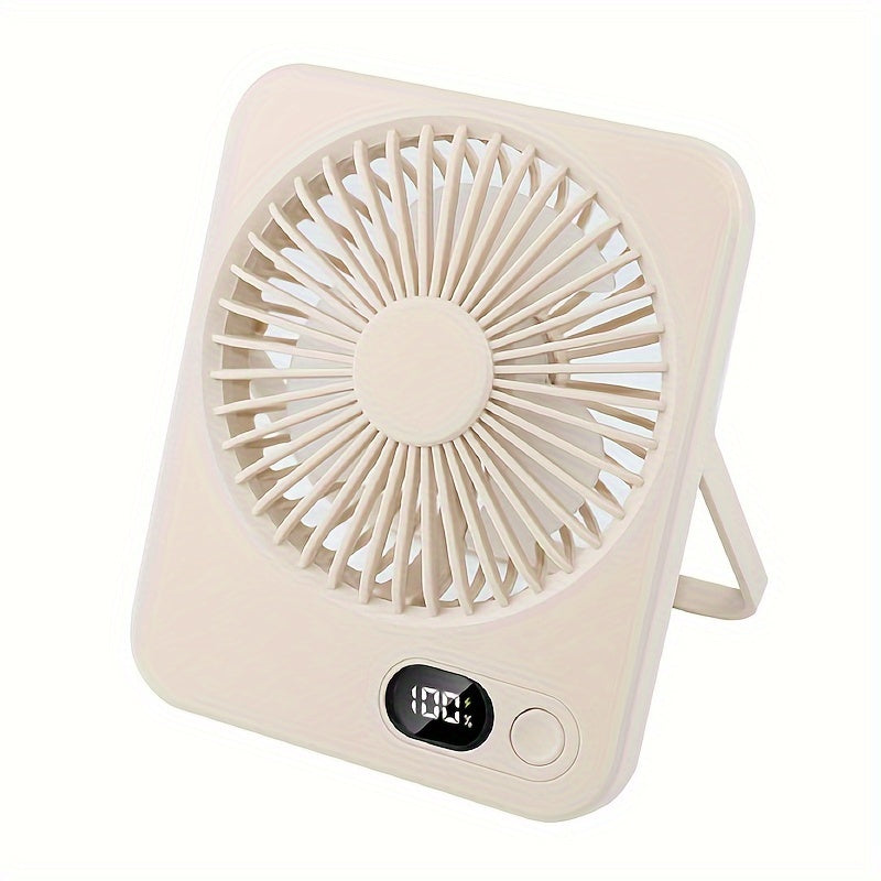 Portable USB Desktop Fan for Women Slim Rechargeable Personal Cooling Fan