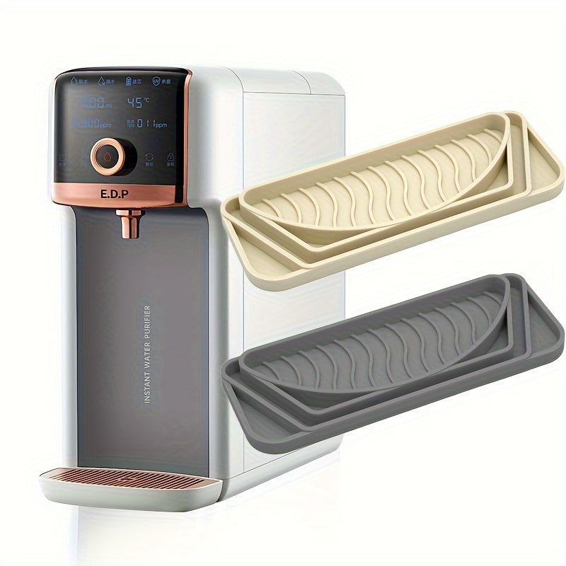 Juego de goteo para filtro de agua de nevera con bandeja de agua y dispensador de silicona antideslizante