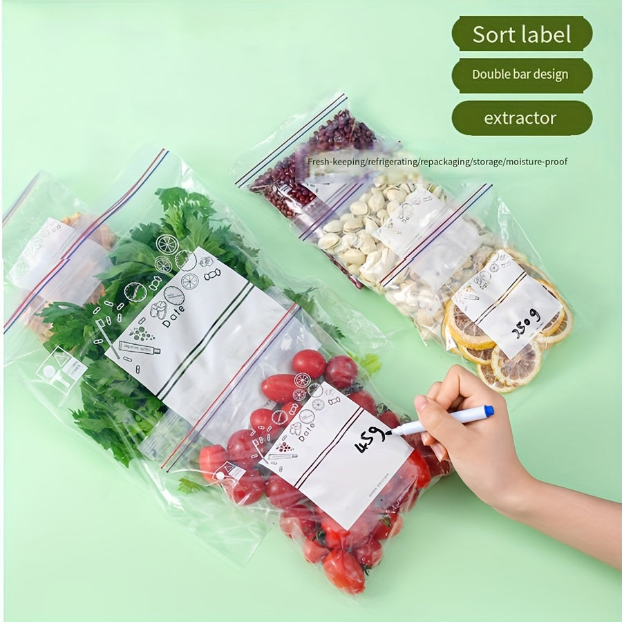 Set of 65 Reusable Vacuum Sealer Storage Bags with Ziplock BPA-Free Transparent Multi-Size