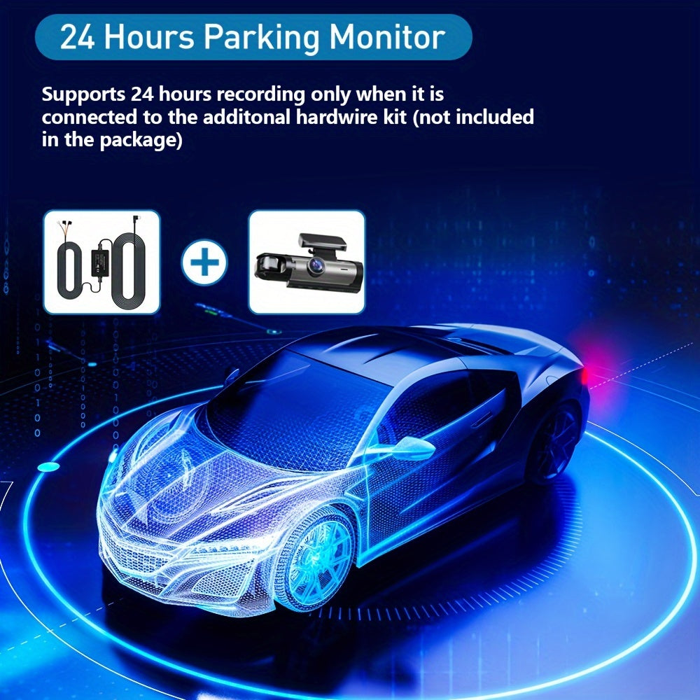 Car Dash Camera 1080P Front and Inside 720P Night Vision 32G SD Loop Recording Wide Angle