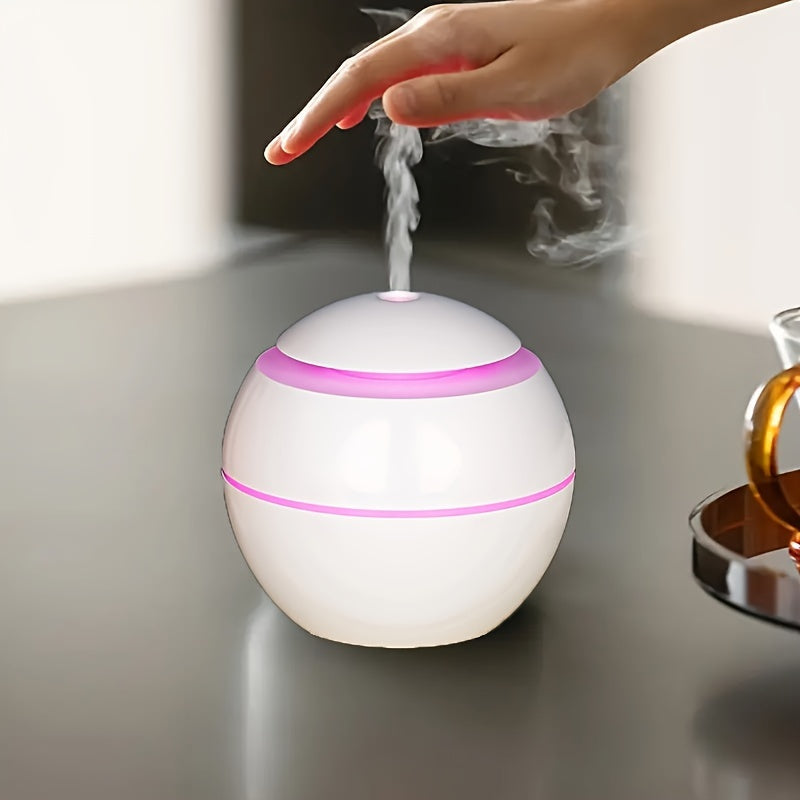Wood Grain LED Humidifier with Essential Oil Diffuser Night Light USB Cold Mist for Office Home Bedroom