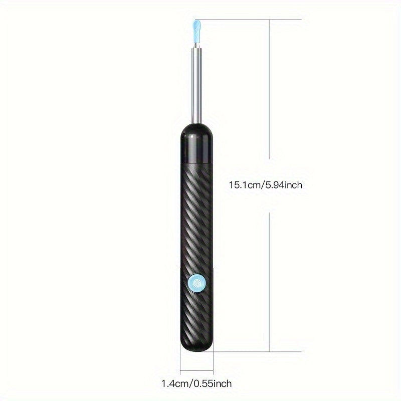 Wireless Visual Earwax Removal Tool with Camera Light Rechargeable Lithium Battery 6 Silicone Scoops