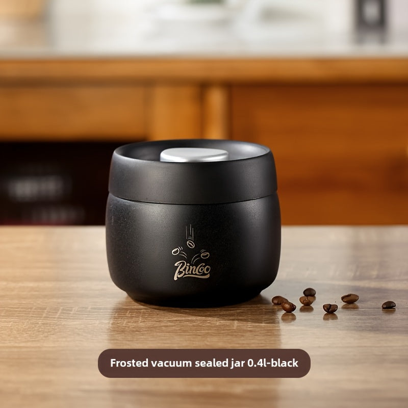 Stainless Steel Coffee Canister Vacuum Sealed Storage Jar for Coffee Beans