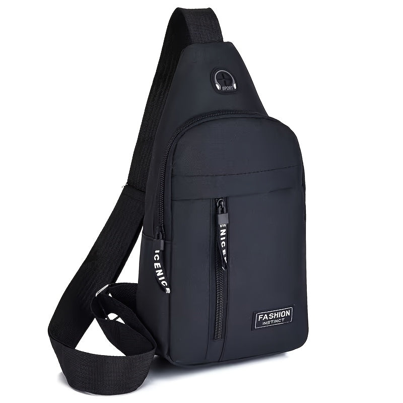 Women's Crossbody Bag Nylon Casual Lightweight Adjustable Zipper Closure Grey