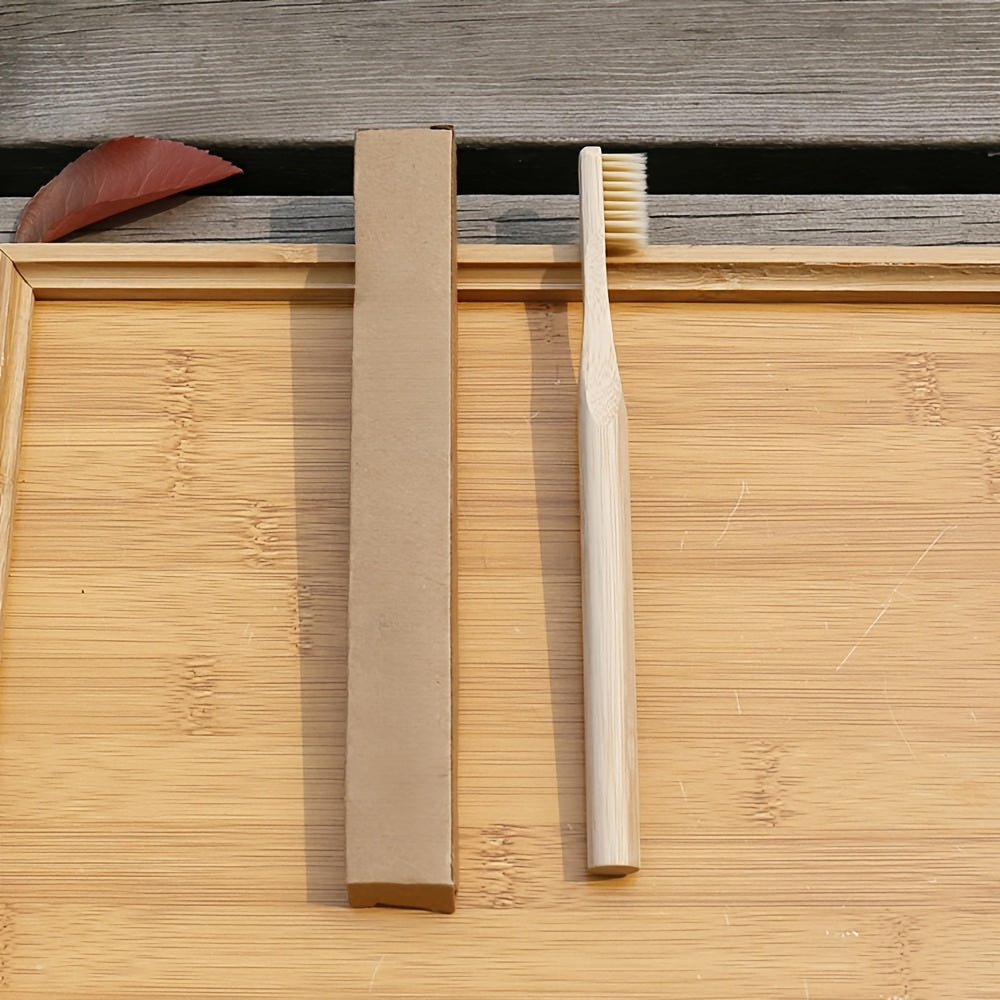 Kids Bamboo Toothbrushes Natural Soft Bristles Eco-Friendly Pack of 4