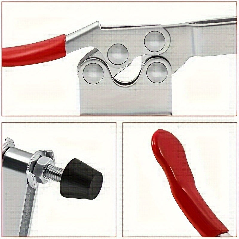 Тяжелые красные зажимы с рычагом 100 кг Быстрая защелка Металлические ручные инструменты для деревообработки и металлообработки