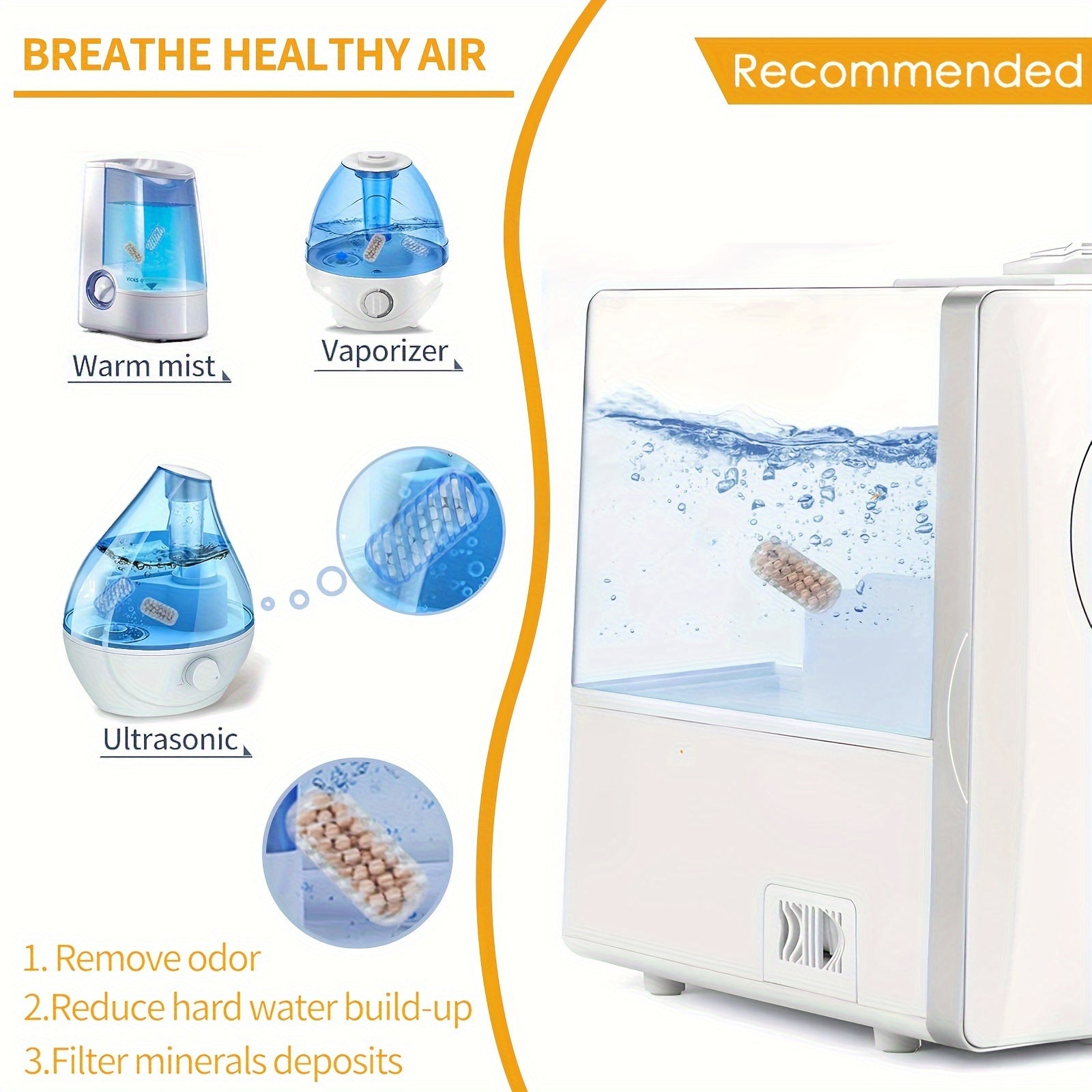 20 dona namlagichni tozalash to'plamlari demineralizatsiya kartrijlari uchun sovuq bug'