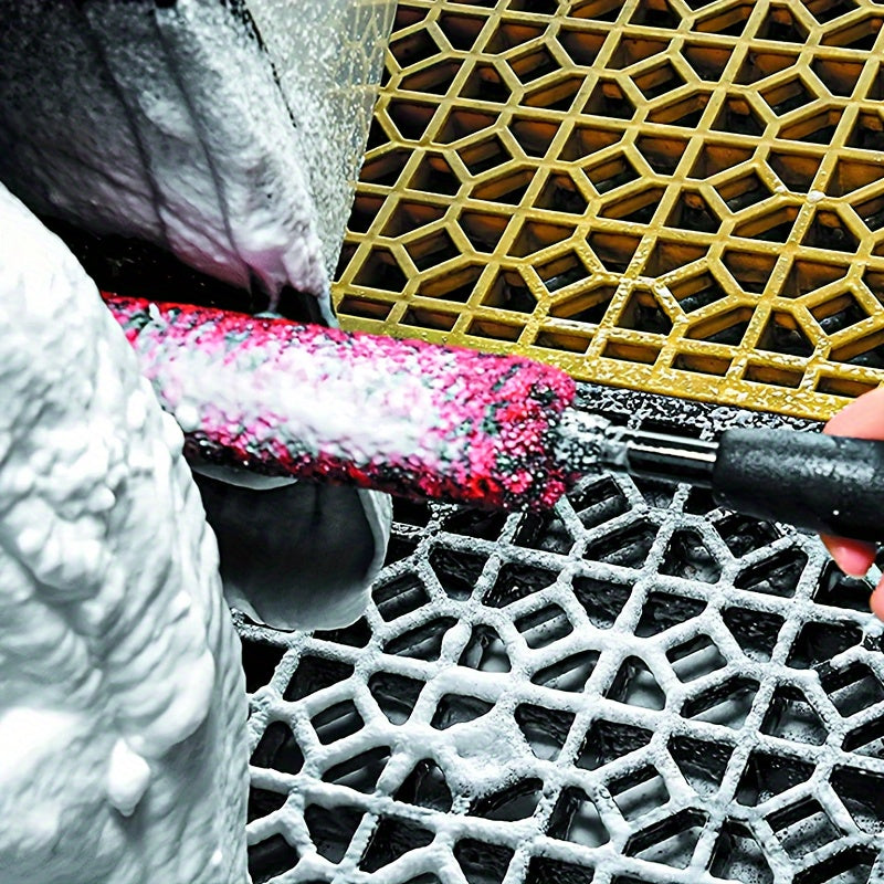 Yumshoq Tishli Moslashuvchan Avtomobil G'ildirak Tozalash Cho'tkasi - Oson Shina va Rim Tozalash uchun - Mustahkam Plastik Tutqich, Tashqi Tozalash uchun Ideal