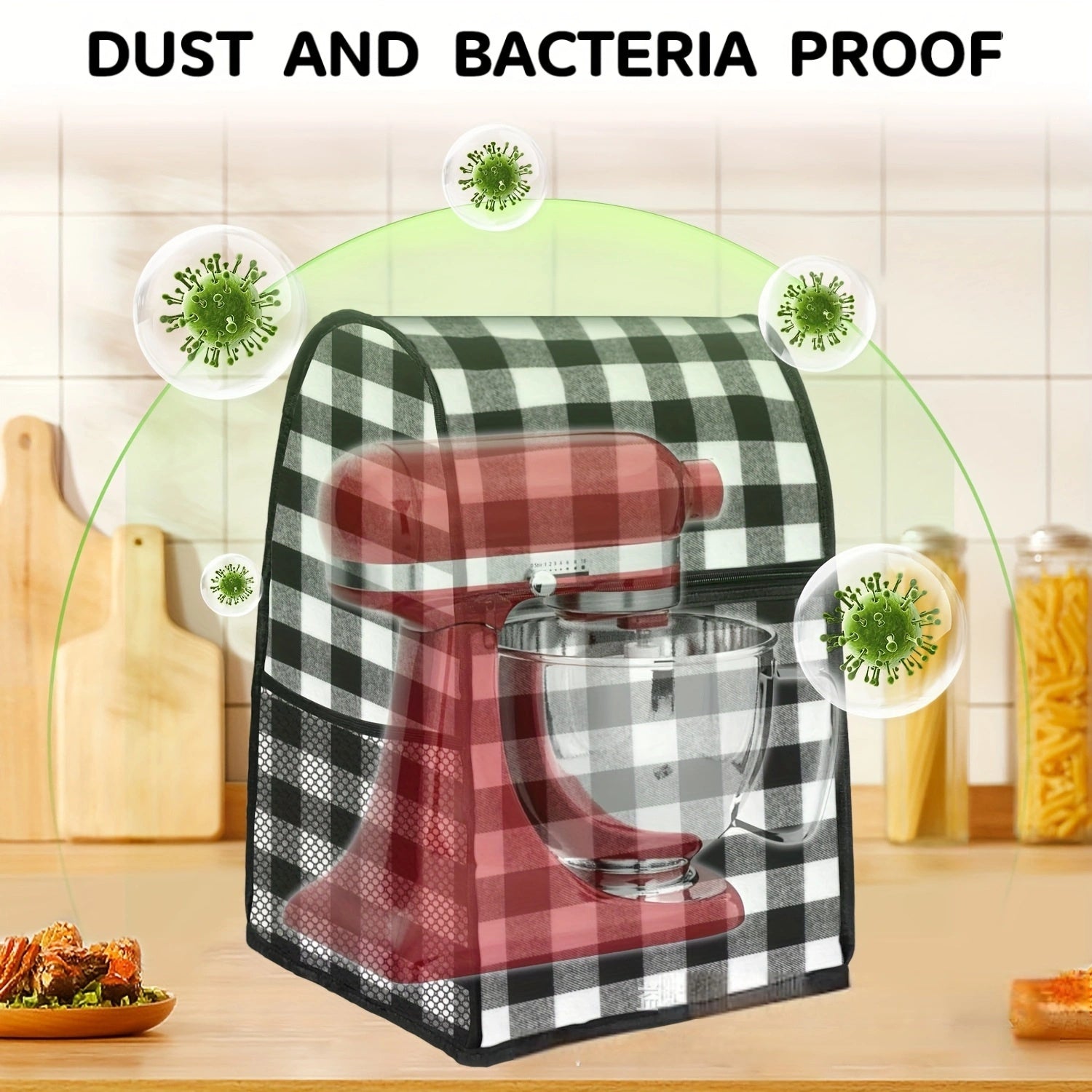 Polyester Waterproof Bacteria-Resistant Appliance Cover for Stand Mixer and Coffee Maker