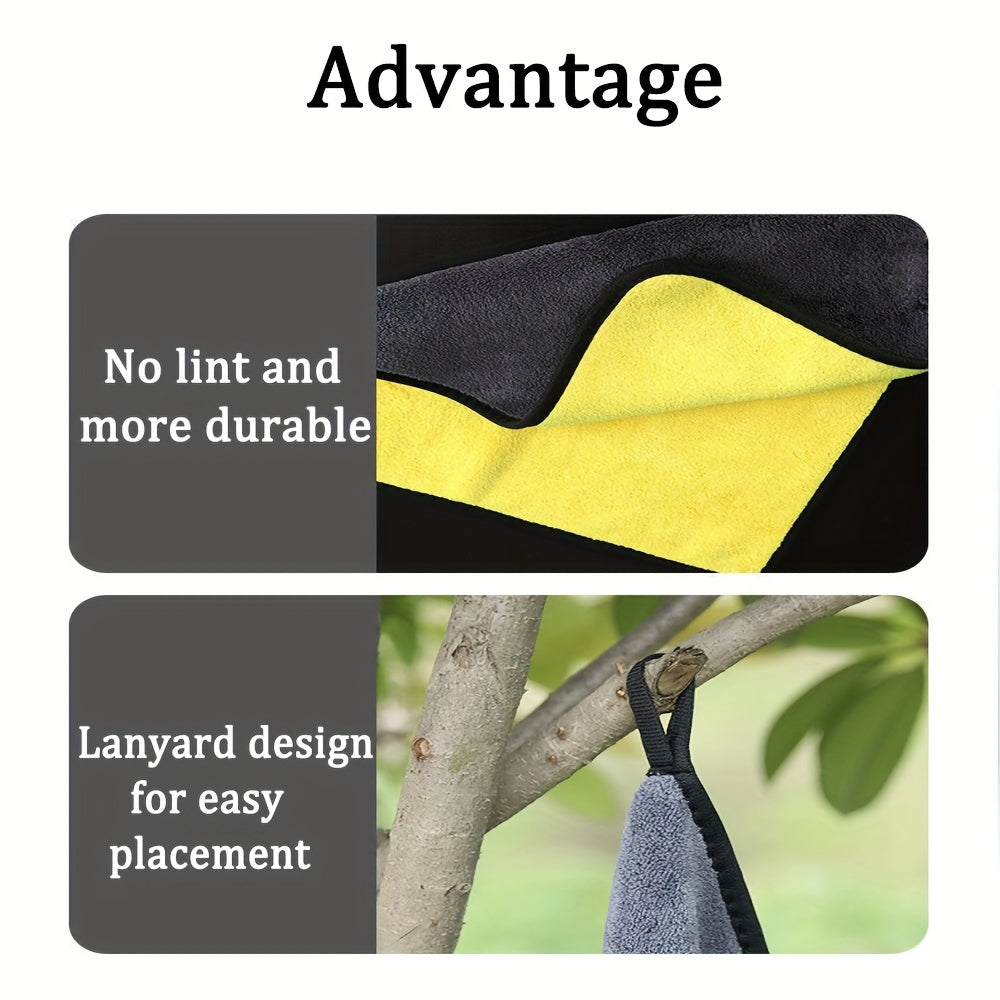 Super-Absorbent Fishing Towel with Carabiner for Kitchen Car Washing