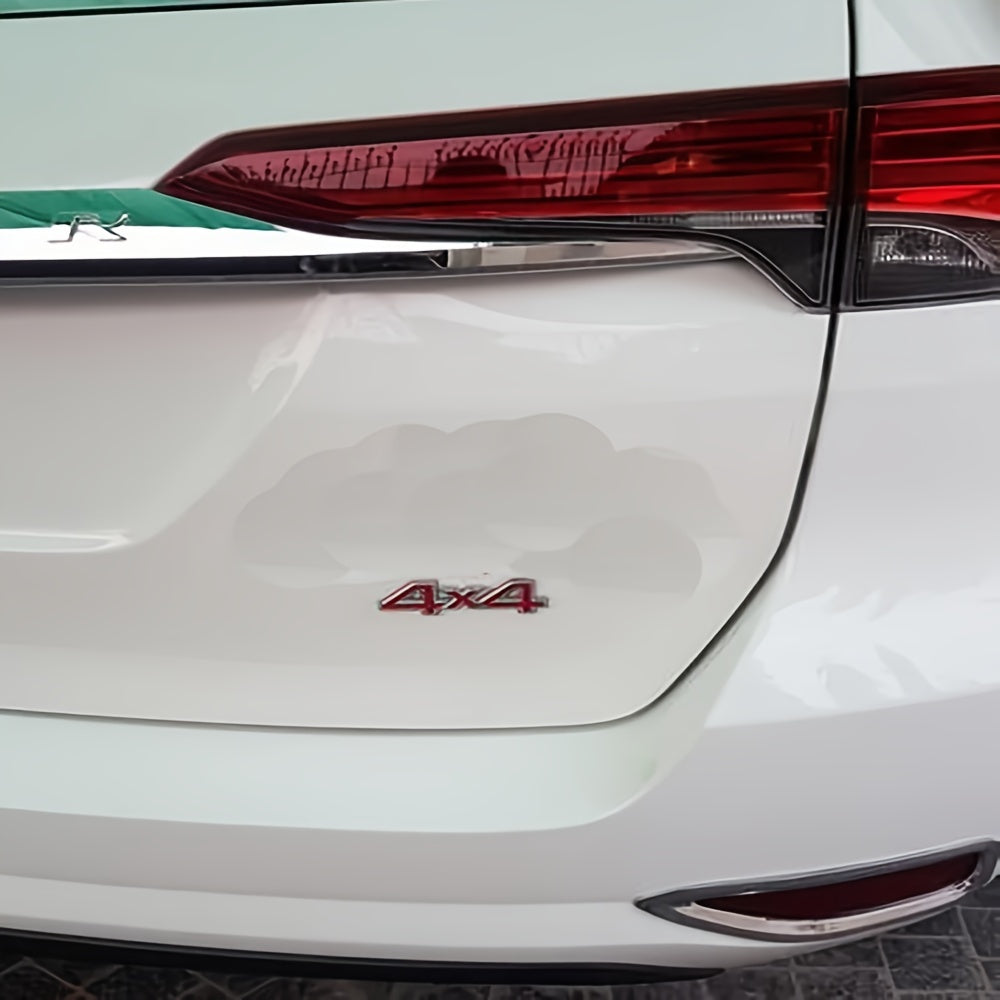 3D металлический значок автомобиля 4X4 водонепроницаемый, устойчивый к выцветанию, легко клеится