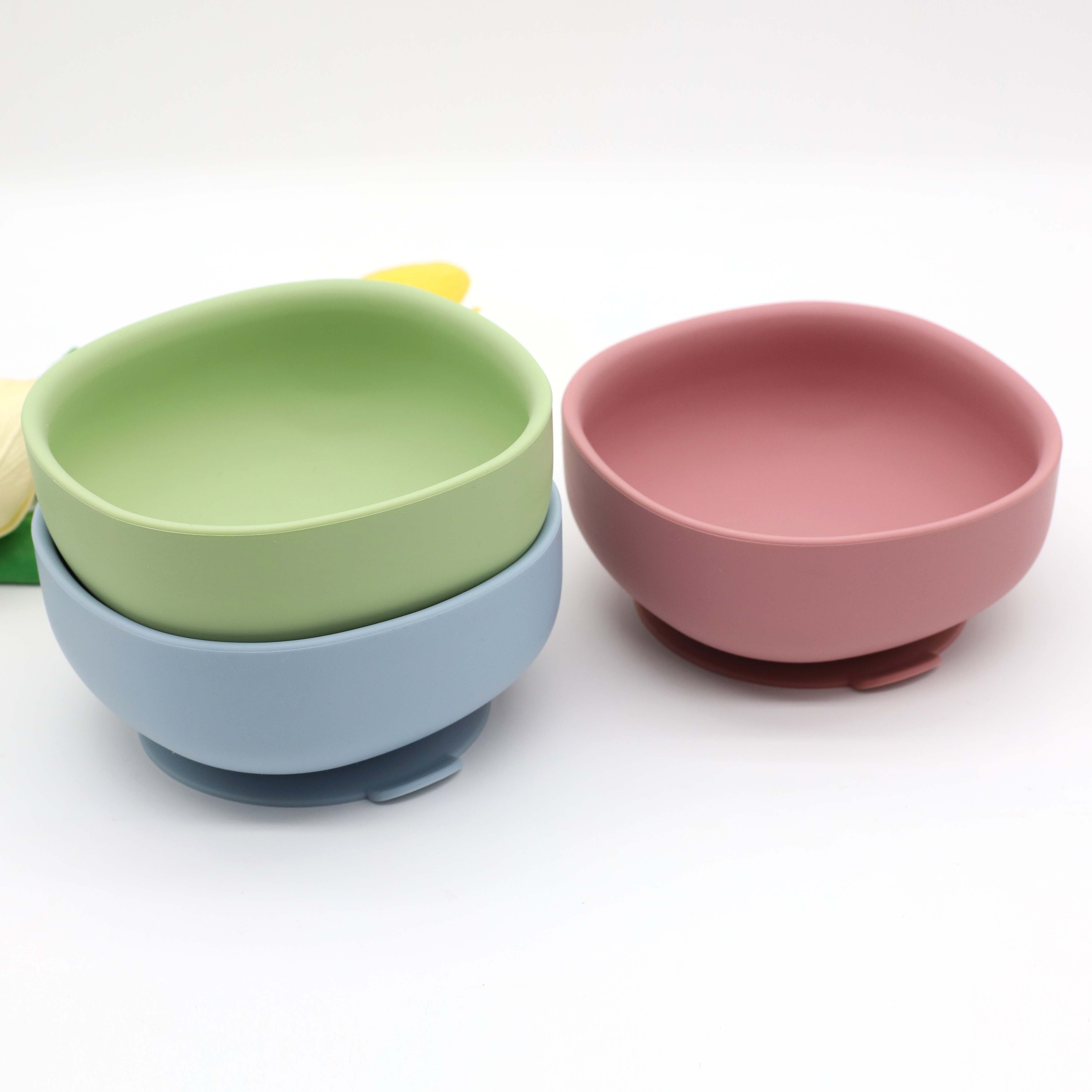 Silicone Suction Baby Feeding Bowl for Self-Feeding Food Grade Soft BPA-Free