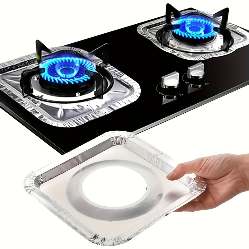 10/50/100 шт. одноразовых алюминиевых фольгированных крышек для конфорок газовых и электрических плит