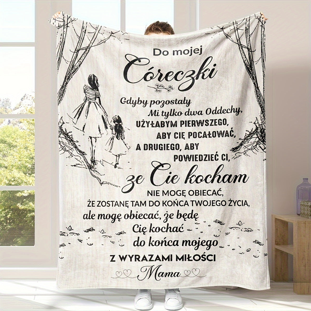 Personalized Daughter Blanket Soft Cozy Bed Sofa Travel Gift