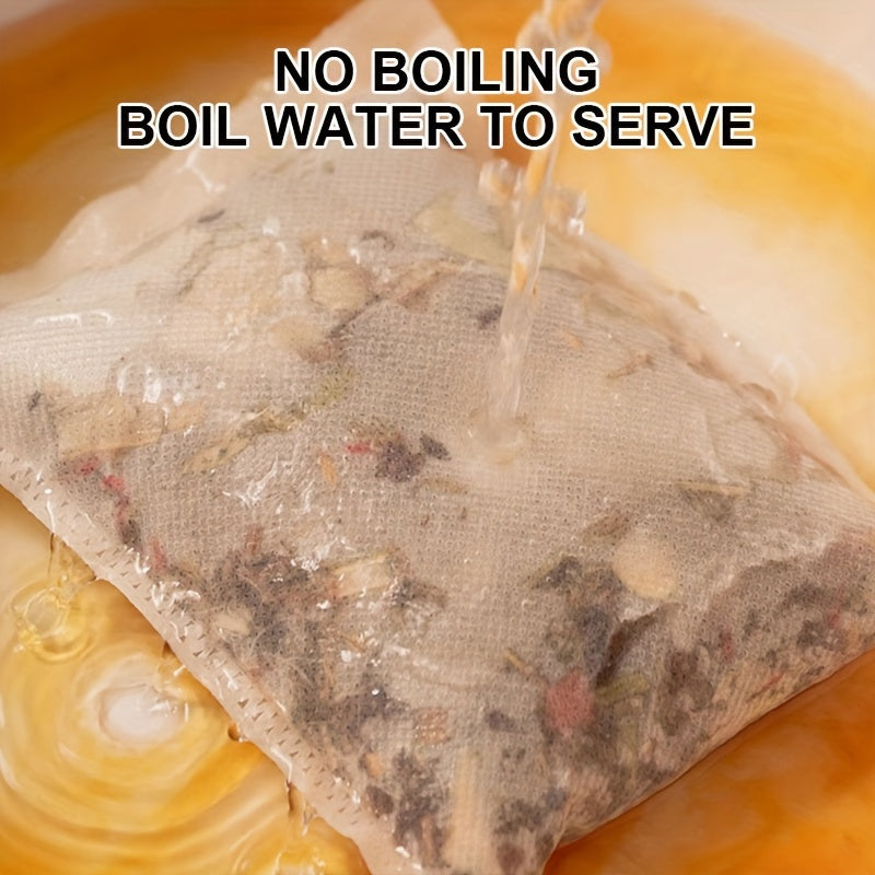 Травяные мешки для ванночки для ног, 8 шт., глубокое очищение, расслабляющие, традиционные китайские травы