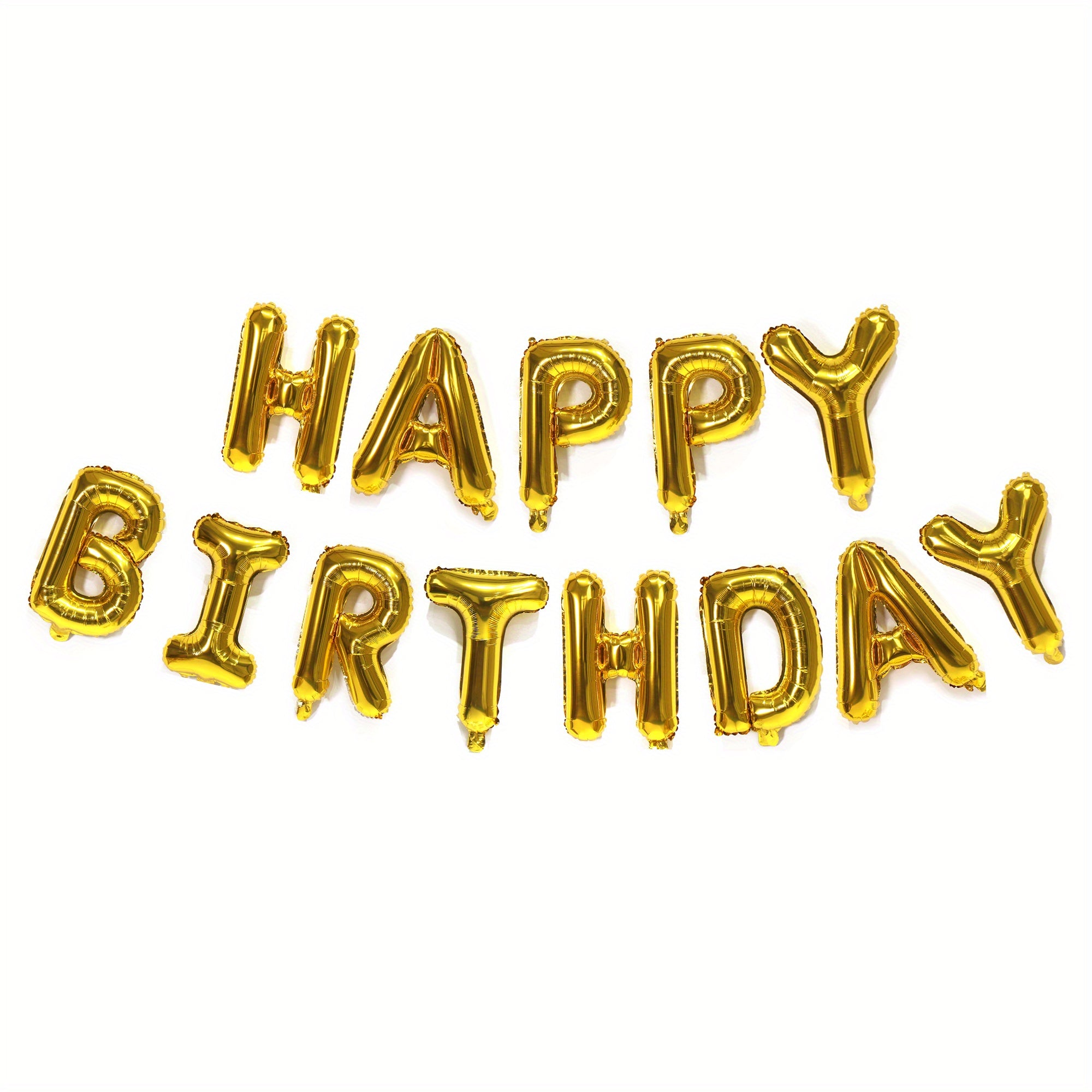 16-Inch Happy Birthday Letter Balloon Set Aluminum Film Party Decorations