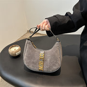 Новинка: черная винтажная сумка-седло для женщин, 2024, легкая сумка через плечо с регулируемым ремнем, застежка на молнии, отделка краев.