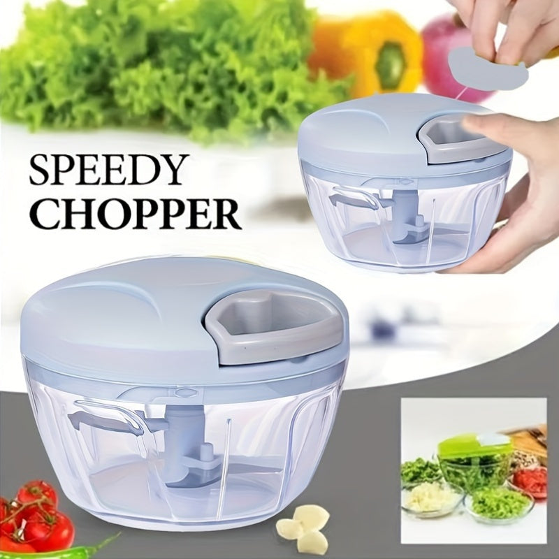 Ручной портативный овощерезка 1-10л со стеклянным корпусом, без электроэнергии