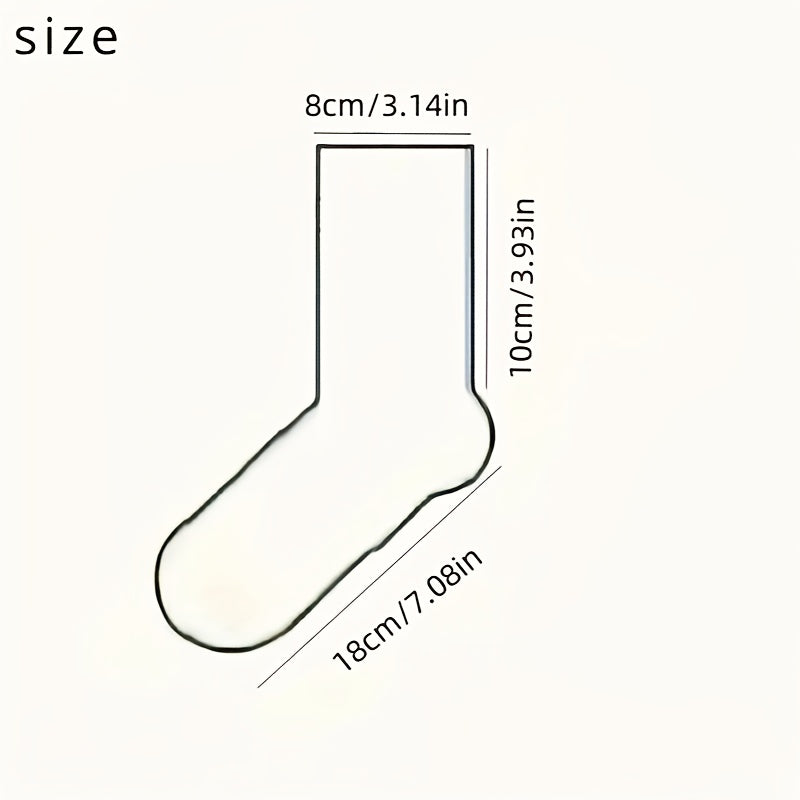 Men's Crew Socks 5 Pairs Alphabet Pattern Breathable Knit Polyester Spandex Casual Sports