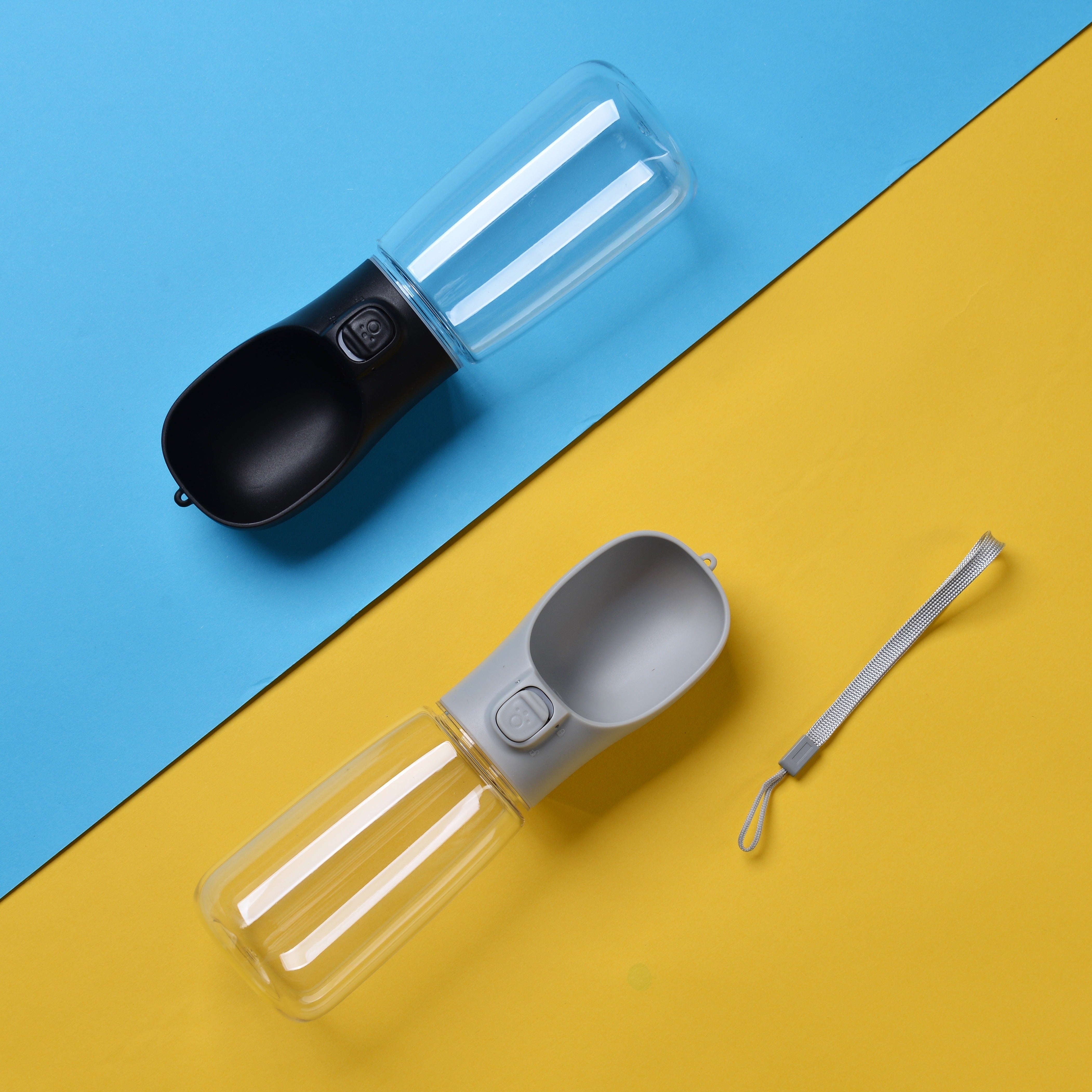 Dispensador de agua portátil para perros, botella de agua de viaje a prueba de fugas para pasear y al aire libre