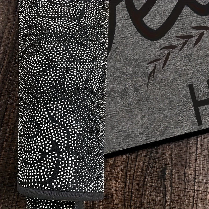 Dirt-Resistant Welcome Doormat with Geometric Pattern for Indoor Outdoor Use
