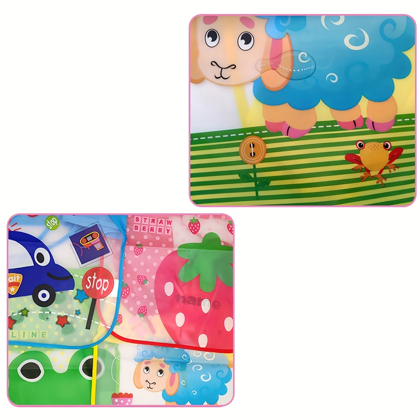 Waterproof EVA Baby Bib for Feeding and Play Multicolor Mess-Free Toddler Bib