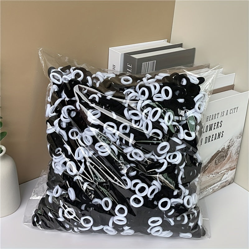 Stretchy Candy Hair Ties Set for Women and Teens Jersey Solid Color Hair Accessories