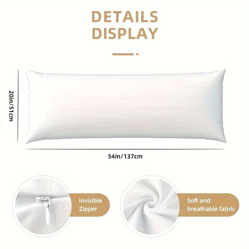 Personalized Photo Body Pillowcase for Special Occasions 20x54 Inches Double-Sided Printing