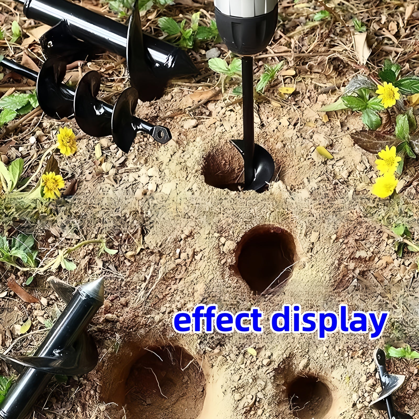 Garden Drill Bit for Planting, Soil Loosening, Gardening Tool