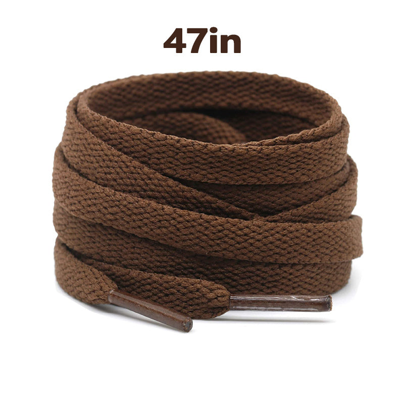 Unisex Flat Shoe Laces for Running Sneakers Boot Strings 48 Inches Black