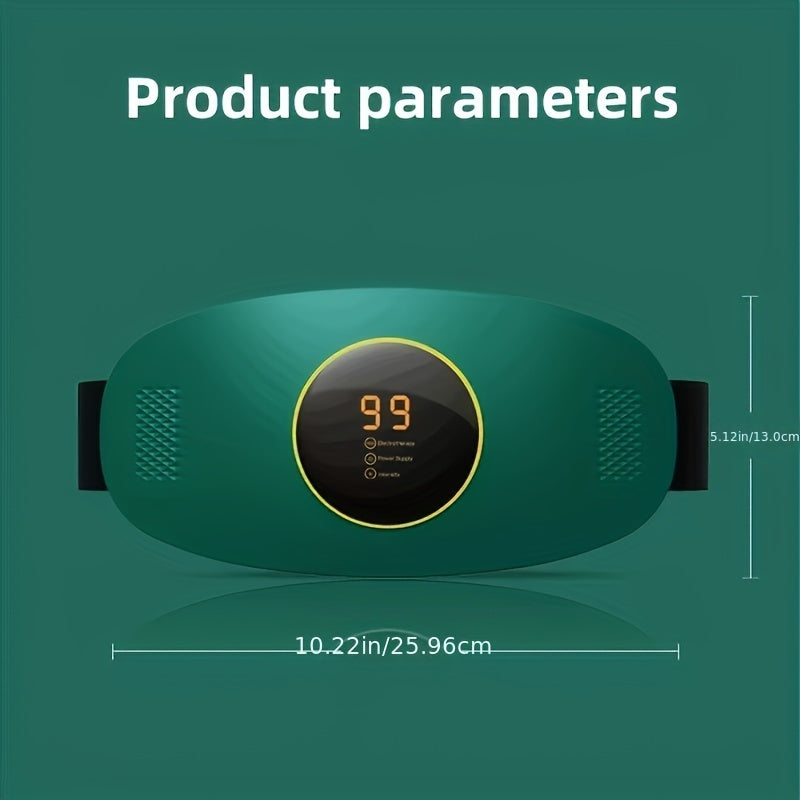 Rechargeable Waist Massager with Vibration and Elastic Belt USB Charging