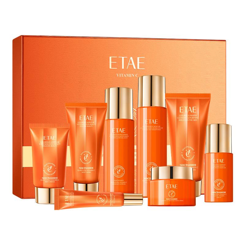 Niacinamide Vitamin C Moisturizing and Rejuvenating Skin Care Set for Hydration and Brightening