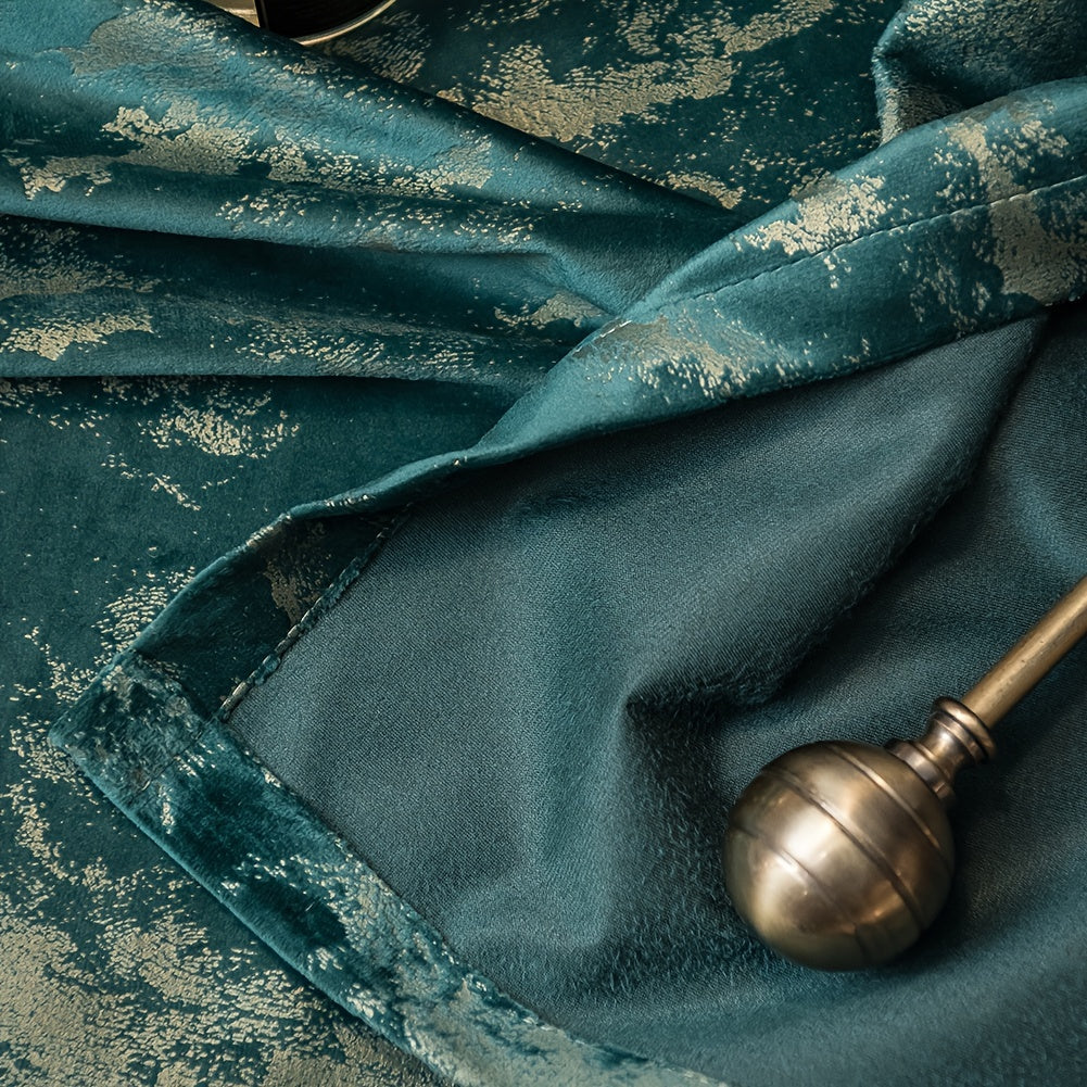 Cortina opaca de terciopelo para sala de estar, dormitorio, cocina y decoración del hogar