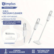 Пылесос Simplus Simple 400W с сетевым шнуром 4 м