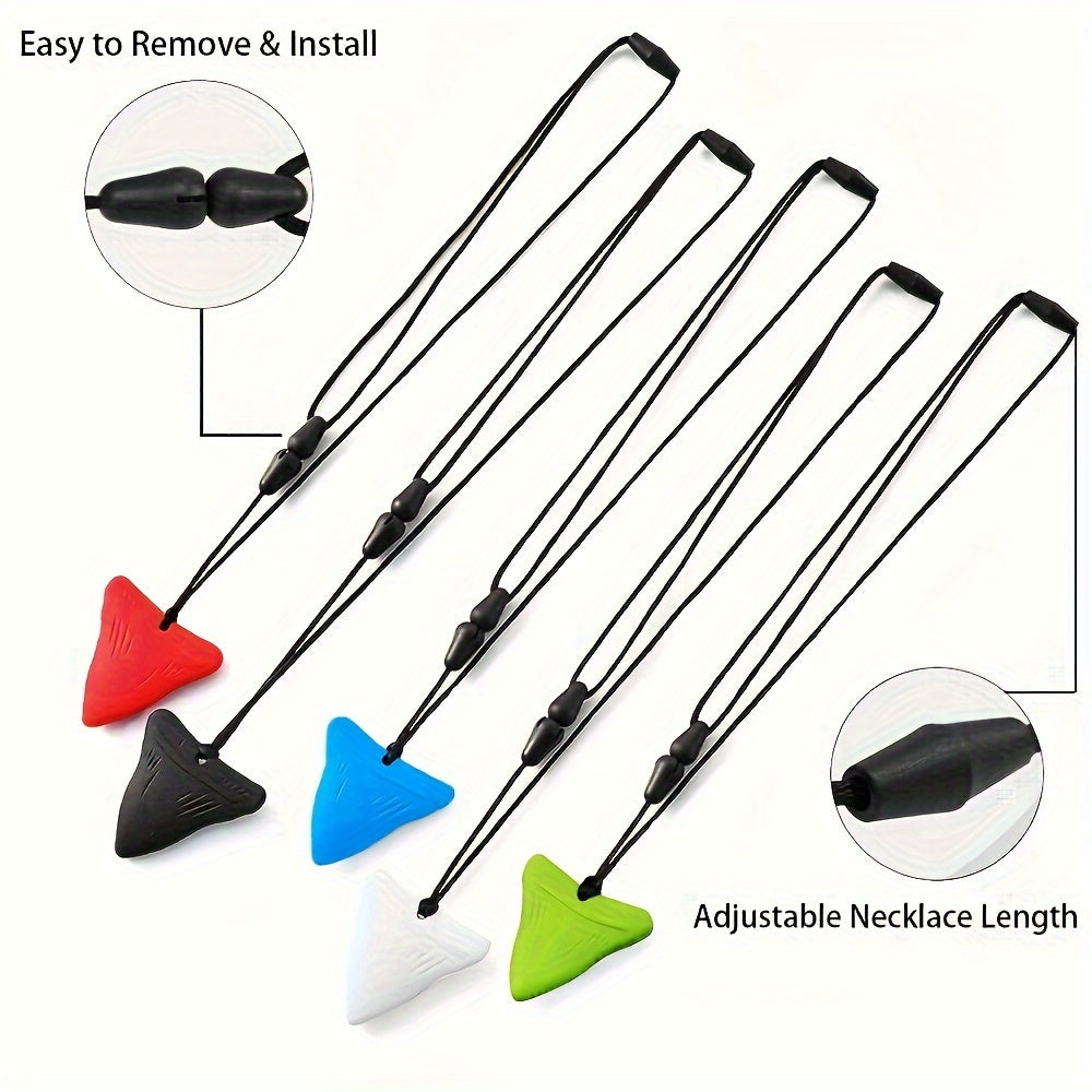 Teething Pendant Necklace 3-5pcs Food Grade Soft Funny Baby Teether