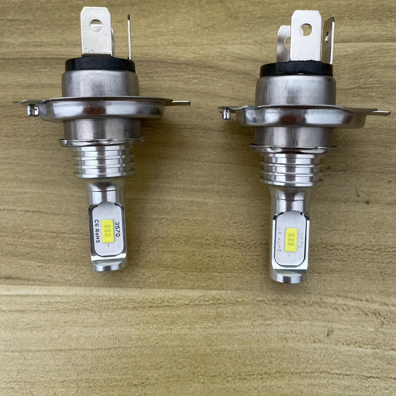 2pcs H4 9003 CSP LED Headlight Fog Bulbs High Low Beam 6000K White