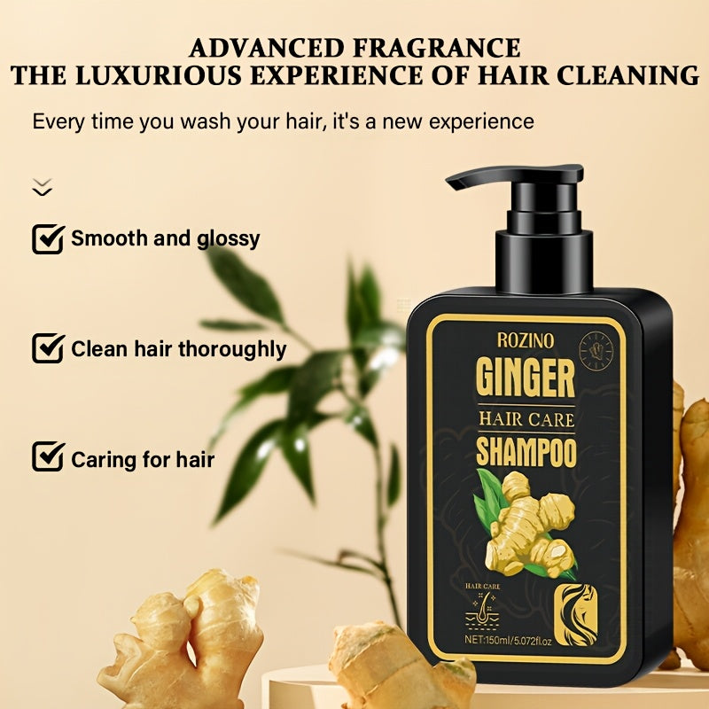 Unisex Ginger Shampoo 150ml Hydrating Cleansing Nourishing Hair Care
