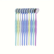 Mirror Plastic Handle with 10 Stainless Steel Anti-Fog Double/Single Sided Mirrors 17.5cm