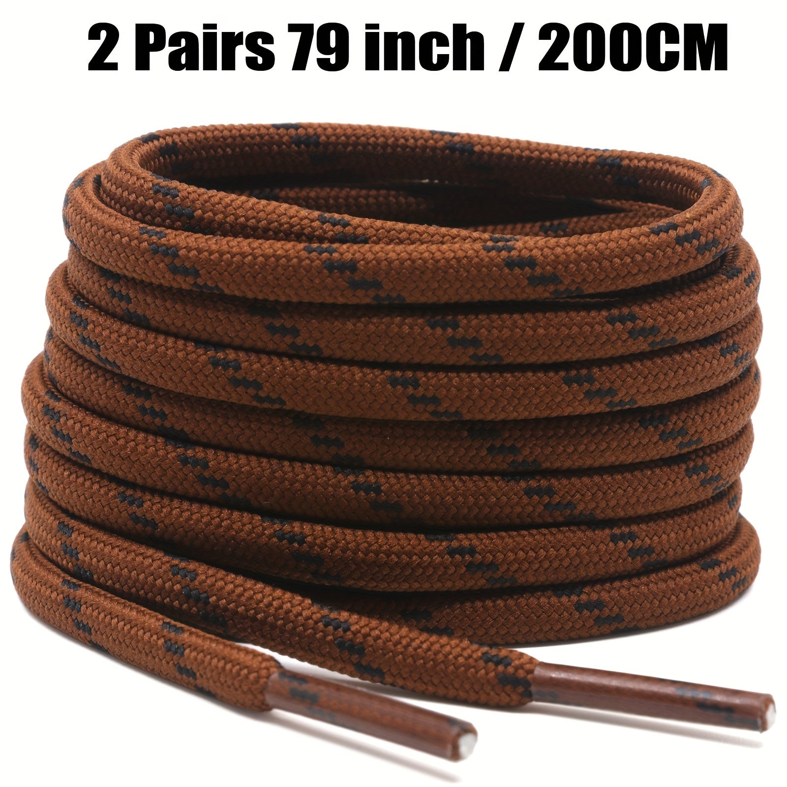 Unisex Thickened Round Climbing Shoe Laces for Hiking and Work Boots
