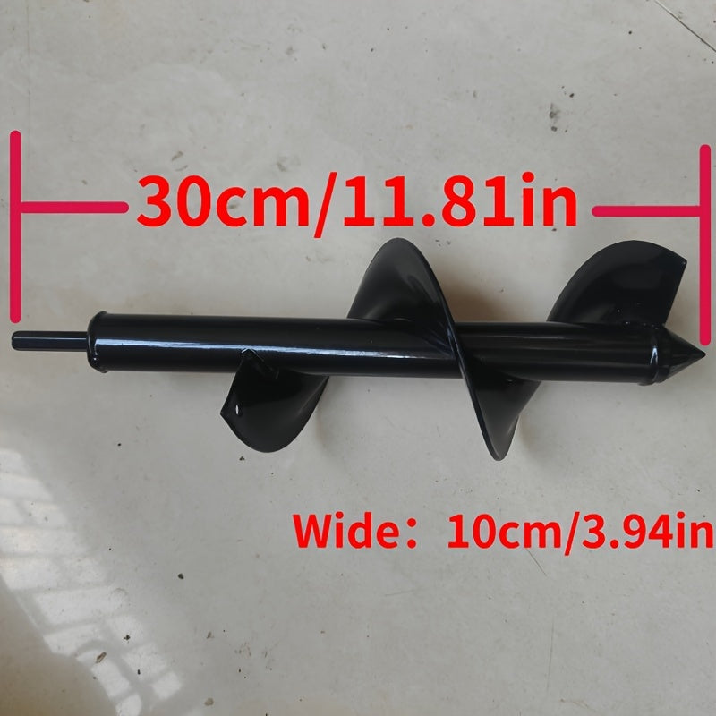 Heavy-Duty Metal Auger Drill Bit for Planting 3/8-Inch Hex Shank Garden Tool