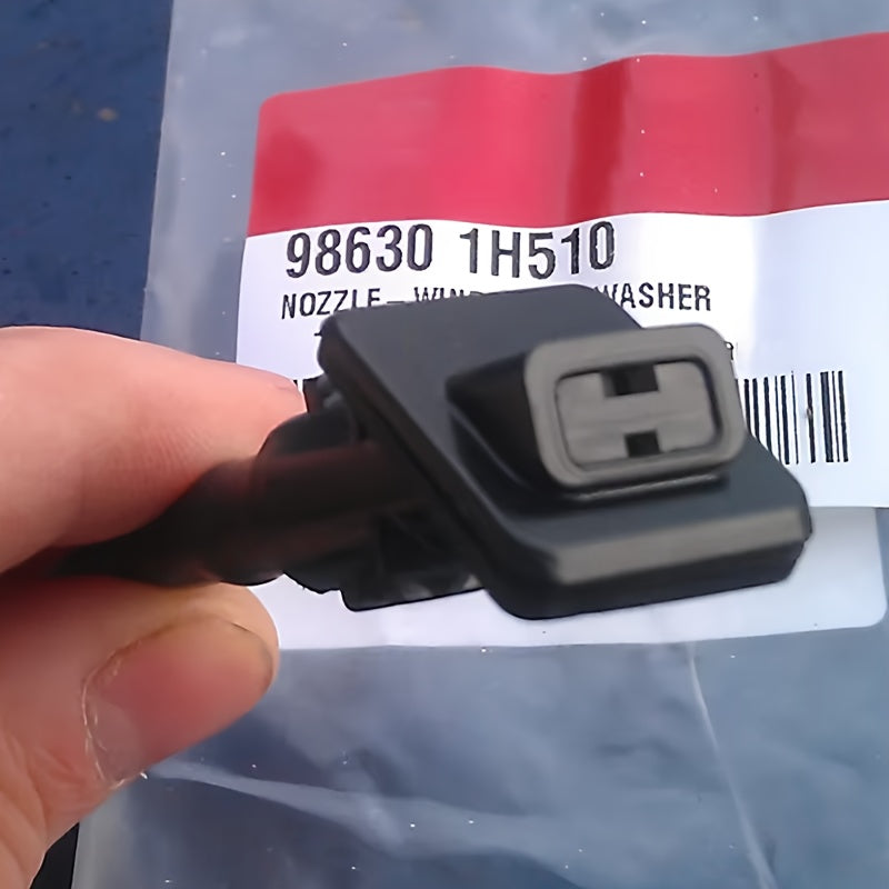 2-Pack Windshield Washer Nozzles ABS Plastic Black for Kia Ceed 2006-2012