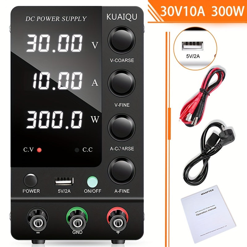 220V DC Power Supply 60V 5A with LED Display Rust-Proof for Electronics Testing