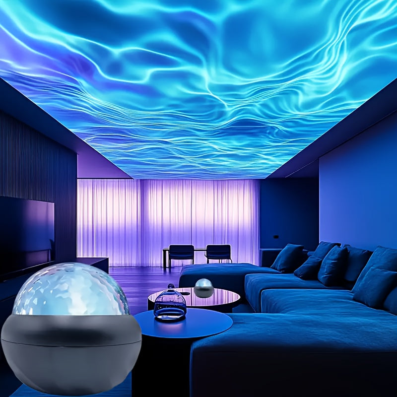 LED Nightlight with Adjustable Color-Changing Circular Spotlight for Bedrooms Weddings Holidays and Travel