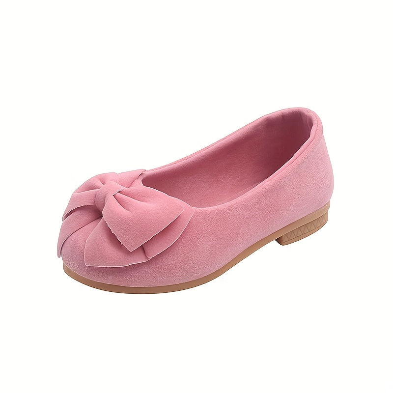 Girls' Fabric Princess Shoes and Beanies for Kids with Bow Detail