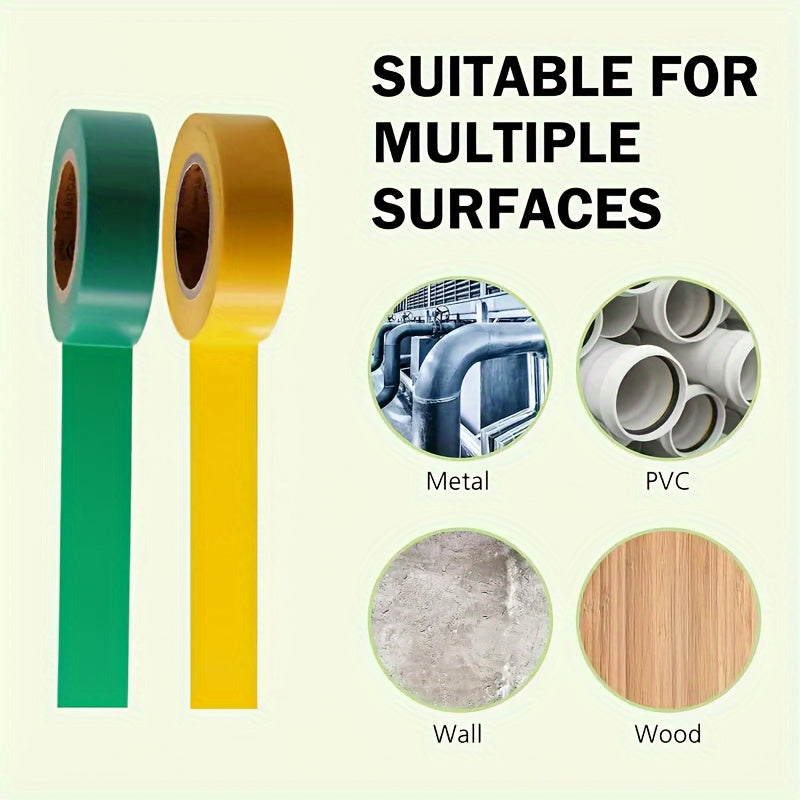 6-Pack Flame Retardant PVC Electrical Tape Indoor Outdoor High Temperature Waterproof