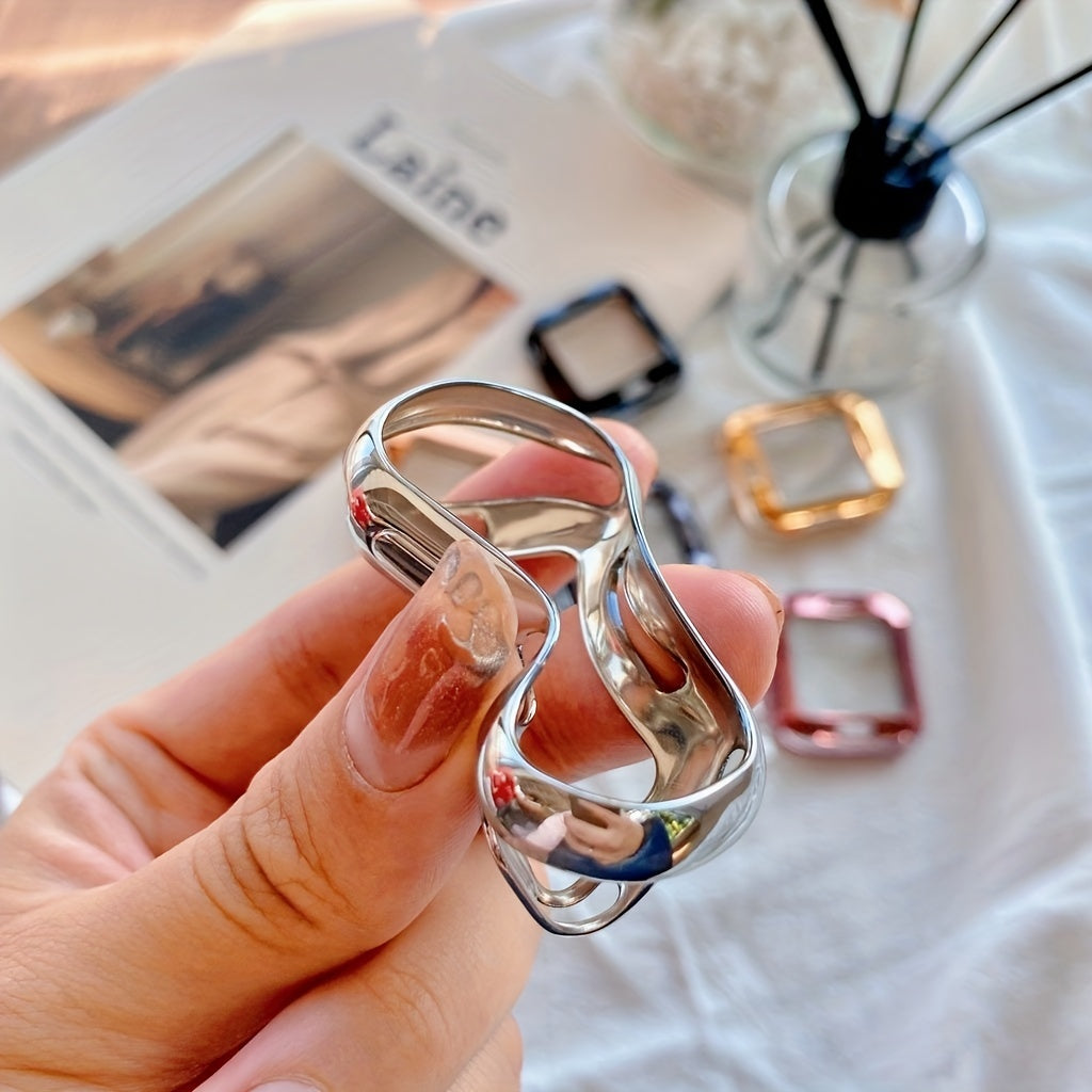 TPU Bumper Cover for iWatch Screen Protector Compatible with Series 9 8 7 SE 6 3 38mm 40mm 41mm 42mm 44mm 45mm