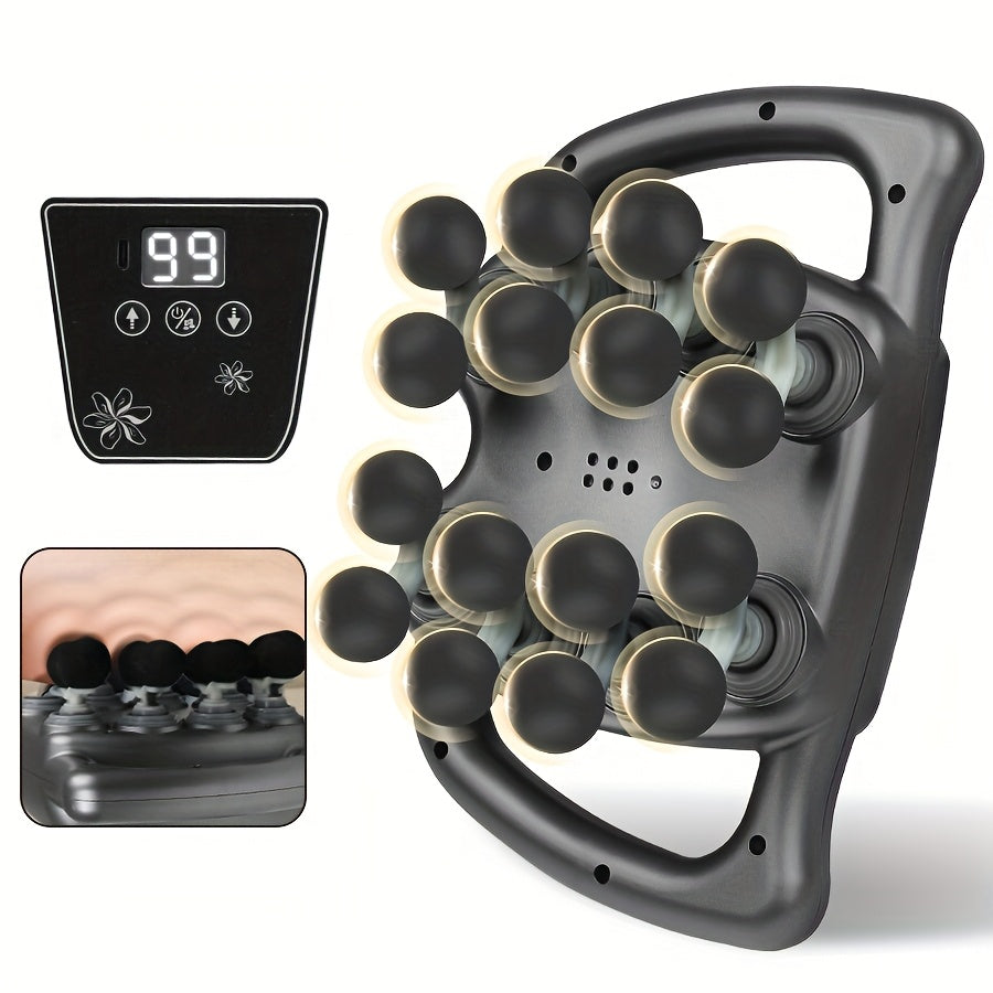 Myofascial Massage Gun with 16 Heads Portable Rechargeable Body Muscle Massager