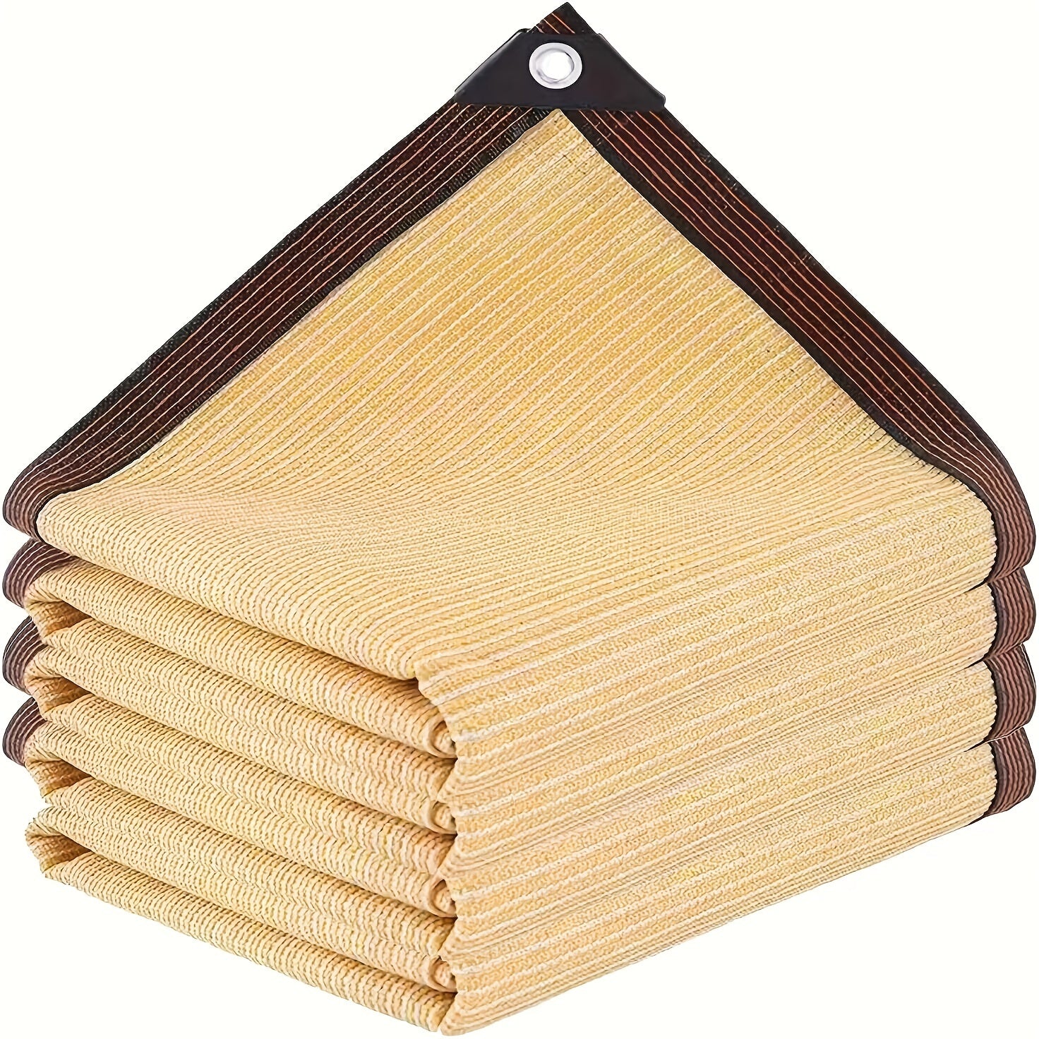 Waterproof Outdoor Sunshade Awning for Patio Garden Balcony Railing Protection Yellow