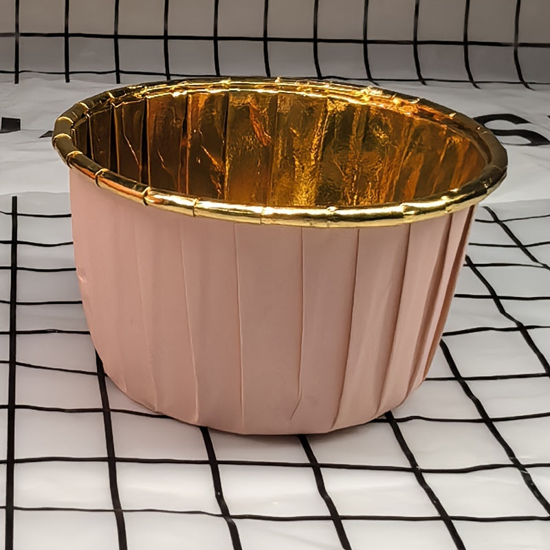 50 штук термостойких бумажных форм для кексов с крышками для выпекания кексов и маффинов